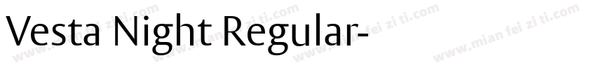 Vesta Night Regular字体转换